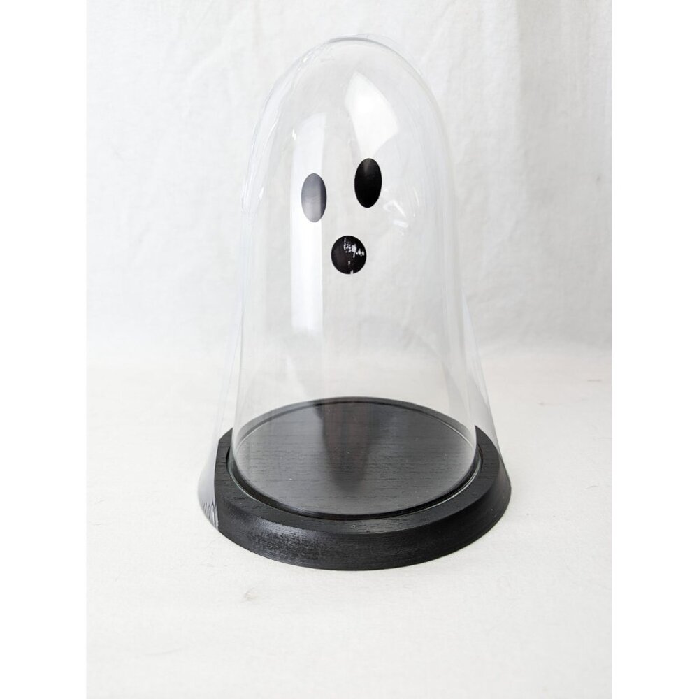 Target Bullseye's Playground Clear Glass Halloween Ghost Cloche Display Decor